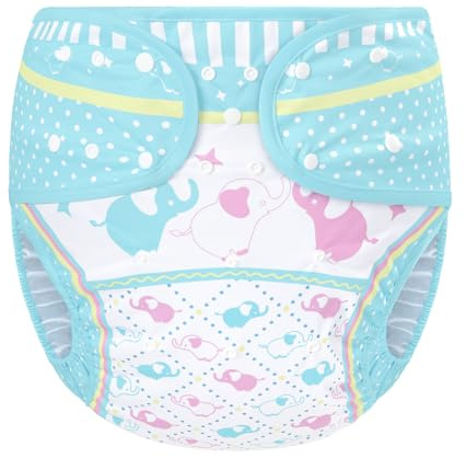 Littleforbig Washable Adjustable Reusable Waterproof Cloth Adult Diaper Wrap Cover One Size - Little Trunks