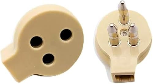 JOIN Adattatore TELEFONICO da Spina E Presa TRIPOLARE A Presa MODULARE Plug RJ11 6 Poli 2 CONTATTI