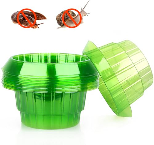 12 Pièces Anti-Limaces et Escargots, Protection Anti Limace, Colliers Anti Limaces et Escargots, pour Vos Plantes à Salade et Chou, Fly Swats Tapette