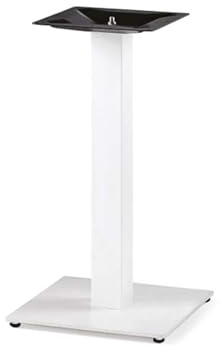 ZStyle Base Tavolo - Struttura Robusta Del Tavolo - Gamba Tavolino - Metallo - Per Bar Catering Ristorante Hotel Bistrot - Basamento Quadrato - Interno/Esterno - Piede Centrale - Stile Industriale