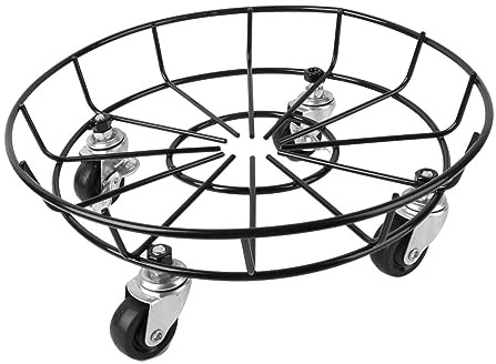 TOYANDONA Runder Pflanzenroller Blumentopfständer Mit Feststellbaren Für Innen Und Außen Stabiler Topfhalter Für Schwere Pflanzen Und Kübel