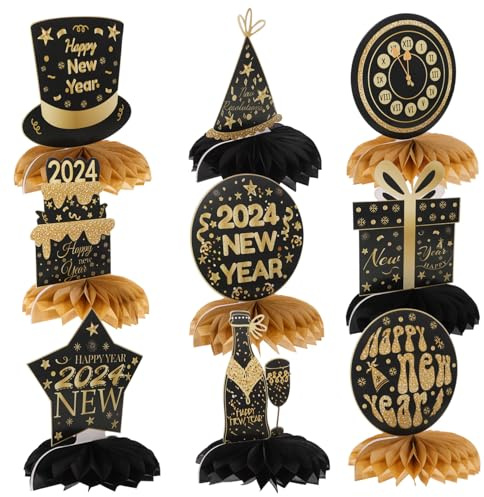 BESTonZON 9piezas Bola De Panal De Papel Abanico para Decoración De Fiestas Adornos De Panal para Año Manualidades De Papel para Escenario Festivo