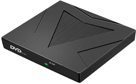 SHINEOFI External Dvd Drive Usb Type-c Dual Port Cd Reader for Laptop Pc Portable Drive for Disc Reading Compatible with Major Operating Systems No Driver Needed