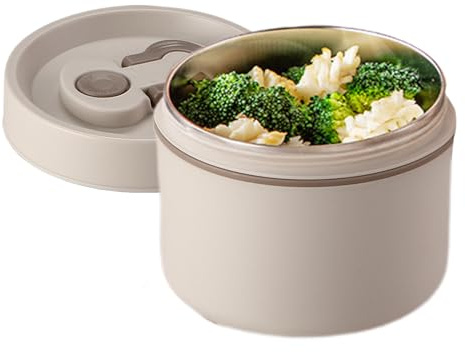 Contenedor de alimentos calientes, 650 ml, de acero inoxidable, aislante, caja de aislamiento de alimentos calientes, para profesores, enfermeras, médicos, mujeres, hombres, adultos y jóvenes