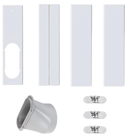 Joint de fenêtre pour climatisation et volet roulant, Kit de calfeutrage de fenêtre réglable pour volets roulants, Bande de fenêtre adaptée aux climatiseurs mobiles, pour fenêtres coulissantes et à
