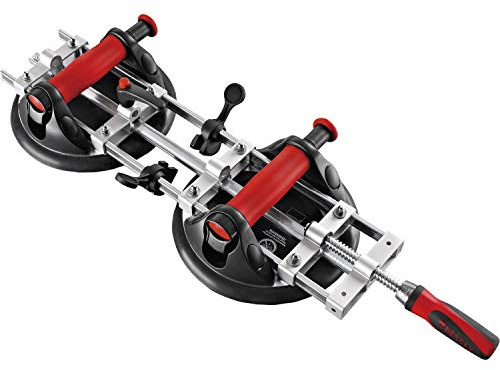 BESSEY Plattenspanner PS 130 | Spannweite 5–130 mm | 120 kg Spannkraft | Starker Plattenspanner mit Vakuumtechnik für sicheren Halt und präzises Positionieren großflächiger Werkstücke