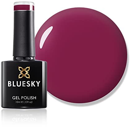 Bluesky Gel Nail Polish, Vienna FW01, Dark Red, 10 ml Long Lasting, Chip Resistant, 10 ml (Requires Drying Under UV LED Lamp)