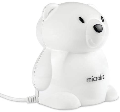 Microlife - Nébuliseur à Compression NEB 400 - Qualité Professionnelle, Utilisation Intensive, Vitesse de Traitement Ultra-Rapide, Design Enfant, Garantie 5 ans