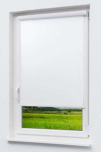 LYSEL Outlet - Kassettenrollo Tageslicht Reinweiß, (B x H) 110cm x 175cm in weiß/reinweiß