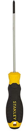 STANLEY STMT60801-8 - Destornillador de agarre acolchado Phillips®-PH0 x 100 mm (amarillo y negro)