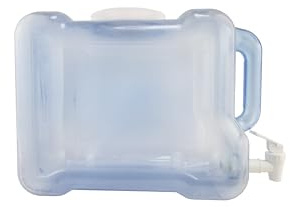 New Wave Enviro Products BPA Free Tritan Bottle, 2 Gallon Refrigerator with BPA Free Spigot and Integrated Handle, Refrigerator Dispenser Bottle, light blue