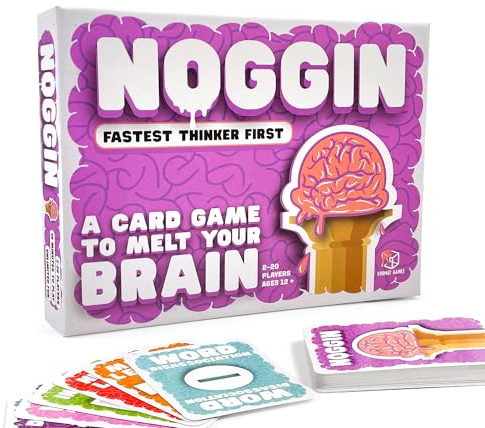 Format Games Noggin Card Game | Hilarious Fast-Thinking Word Game | Challenging And Fun Card Game For Teens, Adults And Families | Ages 12+ | 2+ Players | 10 Minute Playtime