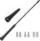 GeekerChip Antena Coche Universal, FM Dab Antena Radio 6.5cm + 23cm con 3 Adaptadores Diferentes (M4.0/M5.0/M6.0.),con Fuerte recepción FM/Am/