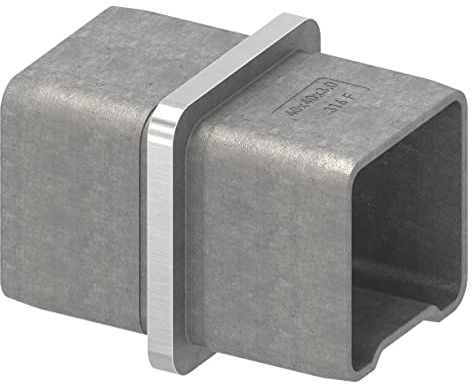 STEINBACHER© | Raccord en acier inoxydable pour tube 40x40x3mm, à emboîter, V4A