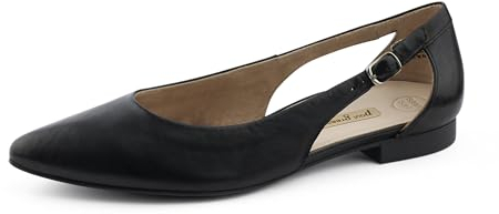 Paul Green Damen, Frauen Klassische Ballerinas,Ballerinen,Halbschuhe,Sommerschuhe,Slipper,Ballerina-Schuhe,Ballett-Schuhe,Schwarz (JA),40 EU / 6.5 UK