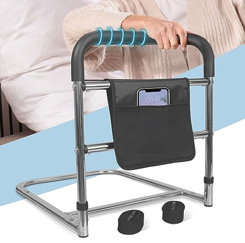 ELONEO Bett Aufstehhilfe mit praktischer Tasche, Haltegriff, Bettgitter Rausfallschutz für Erwachsene, Ältere und Senioren, Hilfsmittel im Alltag