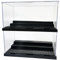 HYtiger 2 Pack Black Acrylic Brick Model Display Case Box for LEGO Minifigures Collectors