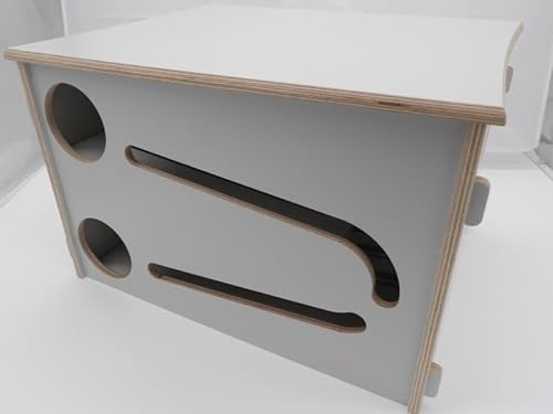 Bierkasten Flaschenrutsche mit Deckel in grau Manufaktur Martinshof Herrentag, Himmelfahrt, Geschenk für Männer, Party, Biergarten, Vatertag