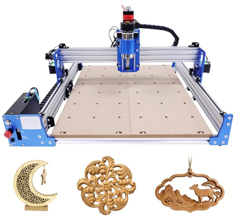 LIAPDG 4040 CNC Machine Kit, 100W CNC Engraving Machine DIY Desktop Wood CNC Router Machine Pro Milling Machine with 42 Two-Phase Stepper Motor 50-1500MM/Min 15.75 x 15.75 x 3.27 Inch Engraving Area