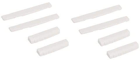 SHOWERORO 4sätze Ox Bone Nut Für Klassische Gitarren Ersatzsattel Brücke Knochen Hochwertige Musikinstrument-zubehörteile Für Zuhause Und Weiß