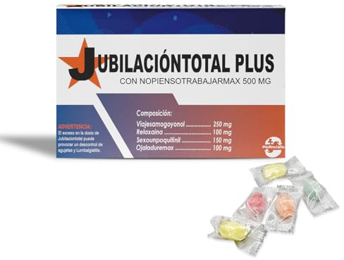 LINFORMAL PHARMACOÑA jubilacíontotal |Regalos Originales Caja Broma con Caramelos Originales Y Regalos DE Broma | Contenido Caramelos Broma | Amigo Invisible | 34 gr|