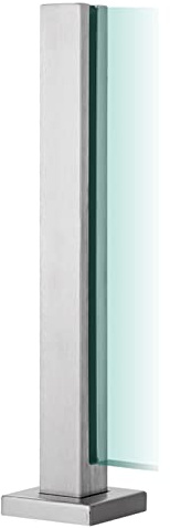 Pasamanos para escaleras, para Exterior e Interior, Poste Cuadrado de balaustrada, barandilla de Acero Inoxidable para Cerca de Piscina de Vidrio para balcón o terraza, Columna de sujeción p