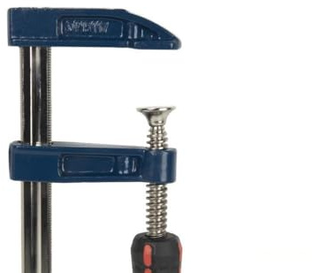 sargento - sargento de tipo f, 800x120 mm, fabricado en acero, ideal para sujeción de piezas en trabajos de carpintería y metal.