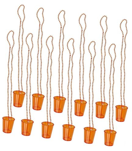 THINCAN Collier de verre à liqueur avec perles pour fête de la bière - En plastique - Pour fête de la bière - Costume de fête de la bière, IR0926B22 4, taille unique
