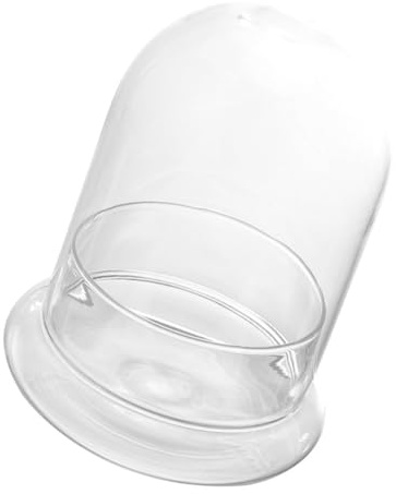 VILLCASE Écologique Vase Verre Transparent avec Cloche à Décoration Terrarium DIY pour Plantes Succulentes Support de Plantes de Bureau Ornement Naturel pour Maison et Jardin