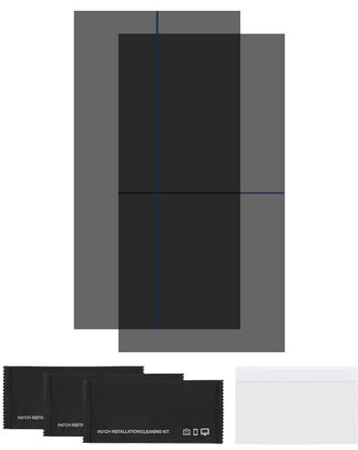 sourcing map Film polarisé, feuilles polarisées adhésives de 16,5 cm, filtre polarisant linéaire avec kit de nettoyage, grattoir pour réparation d'écran LCD, éducation physique, 0 degrés/90 degrés