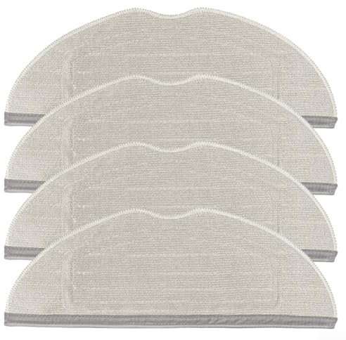 Microfiber Mop Cloth Kit for Dreame D20 / D20 Pro Plus Robot Vacuum, Washable Replacement Mop Pad for Floor Cleaning, Easy Install, 4 Pack(4 PACK)