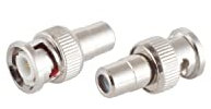 Adaptateur audio/vidéo-fiche rCA vers bNC femelle électronique