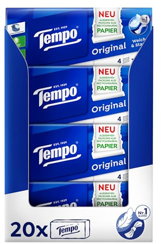 Tempo Taschentuch Original 15x10 Tücher, Großpackung, 370 g
