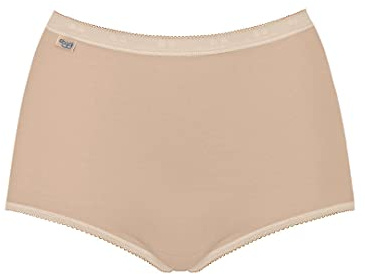 sloggi Basic+ Maxi - Lot de 3 - Culotte taille basse femme - Très confortable - Coton doux et respirant, avec ceintures élastiques - Disponible du 40 au 60