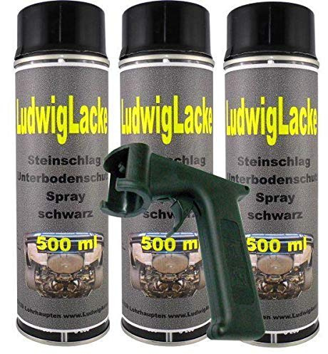 Steinschlagschutz UBS schwarz 3 x 500 ml Spray Plus Haltegriff