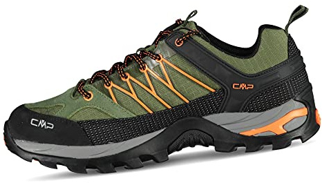 CMP Rigel Low Trekking Shoes Wp, Scarpe da trekking Uomo, Torba-Flash Orange, 43 EU