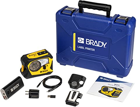 Brady M211 Portable Bluetooth Label Printer Kit (M211-KIT), Yellow/Black