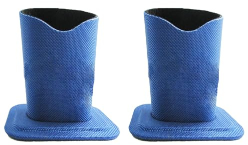 Bohue Brillenhalter, Oxford-Stoff, Brillenhalter, Schreibtisch-Display-Ständer, schützt Brillen, aufrechter Ständer für Zuhause, Büro und Schule, Brillenzubehör (blau), 2 Stück