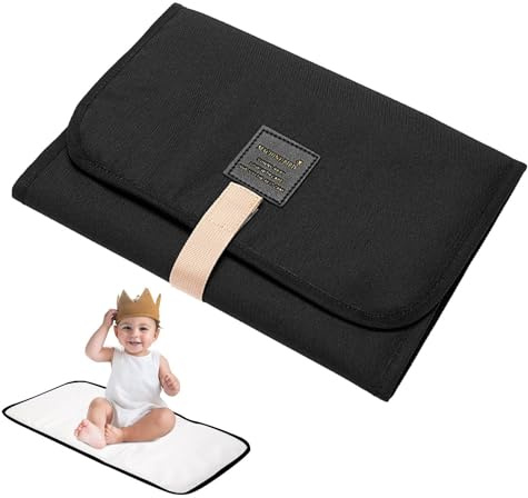 1/4 pièces Pliable Matelas a Langer de Voyage, Matelas à Langer Bébé | Tapis À Langer Pour Bébé, Impermeable Portable Tapis A Langer Bebe Pour Maison Extérieur, 23 x 12 pouces