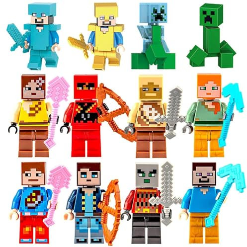 12pcs Cake Toppers Cake Decorations, 3D Happy Birthday Topper for NTN Game Cupcake Toppers Happy Birthday Cake Decorations for