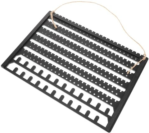 DEARMAMY Porte Boucles Oreilles Bois Mural Support De Rangement Pour Bijoux Organisateur De Colliers Et Pendentifs Étagère Murale Pour Bijoux