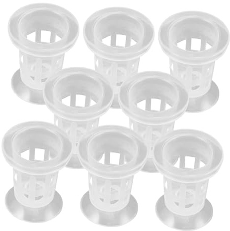 VICASKY 8Stücke Hydroponische Pflanztöpfe Mit Saugnäpfen Netzbecher Für Aquarienpflanzen Eimer Netztopf Für Hydrokulturen Für Wasserpflanzen Und Sukkulenten