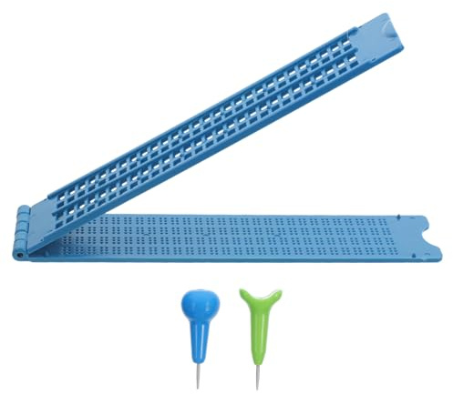 DEARMAMY Kit Scrittura Braille Per Principianti Lavagna Braille Righe in Plastica Strumento Apprendimento Stilo Gioco Educativo Per Ragazza Non Vedenti