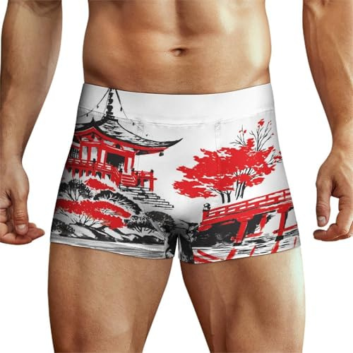 MQPYWLH Pavillon Caleçon Boxeur Homme Boxer Respirant sous-Vêtements avec Ceinture Élastique