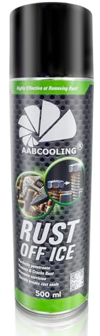 AABCOOLING Rust off Ice 1x 500ml Convertitori rapidi di ruggine, Protezione da corrosione, Antiruggine, Tecnologia Shock Termico -40°C, Auto, Moto e Utensili, Sbloccante Bulloni, Convertitore Ruggine