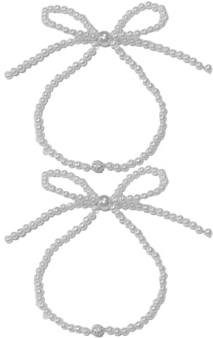 Cabilock 1 par de alzapaños de Cortina con Perlas: Lazos, alzapaños magnéticos, Hebillas, Lazos de Perlas, Cuerda Decorativa para el hogar, el Dormitorio y la Oficina.