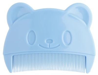Hopzab Soft Hair Comb for Gentle Scalp Care, Cradle Cap Remover, Comfortable and Safe Hair Styling Accessory, Durable Lightweight Design (Blue)