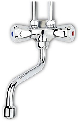 Zweiknopfarmatur / Mischarmatur für Übertischboiler QMIX 10 chrom