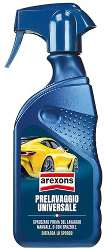 AREXONS 8266 Prelavaggio Universale 500 ml | Spray che Distacca lo Sporco, Deterge e Sgrassa, Applicare Prima del Lavaggio Manuale o Spazzole, Scioglie lo Sporco, Smog