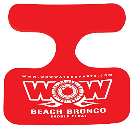 Wow Sports Foam Water Saddle Float - Red - Hands-Free Pool Seat - Whale Tail Design - for Kids & Adults - 220 lb Capacity
